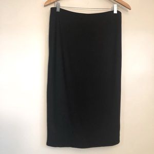 Vince Camuto Black Lined Pencil Skirt